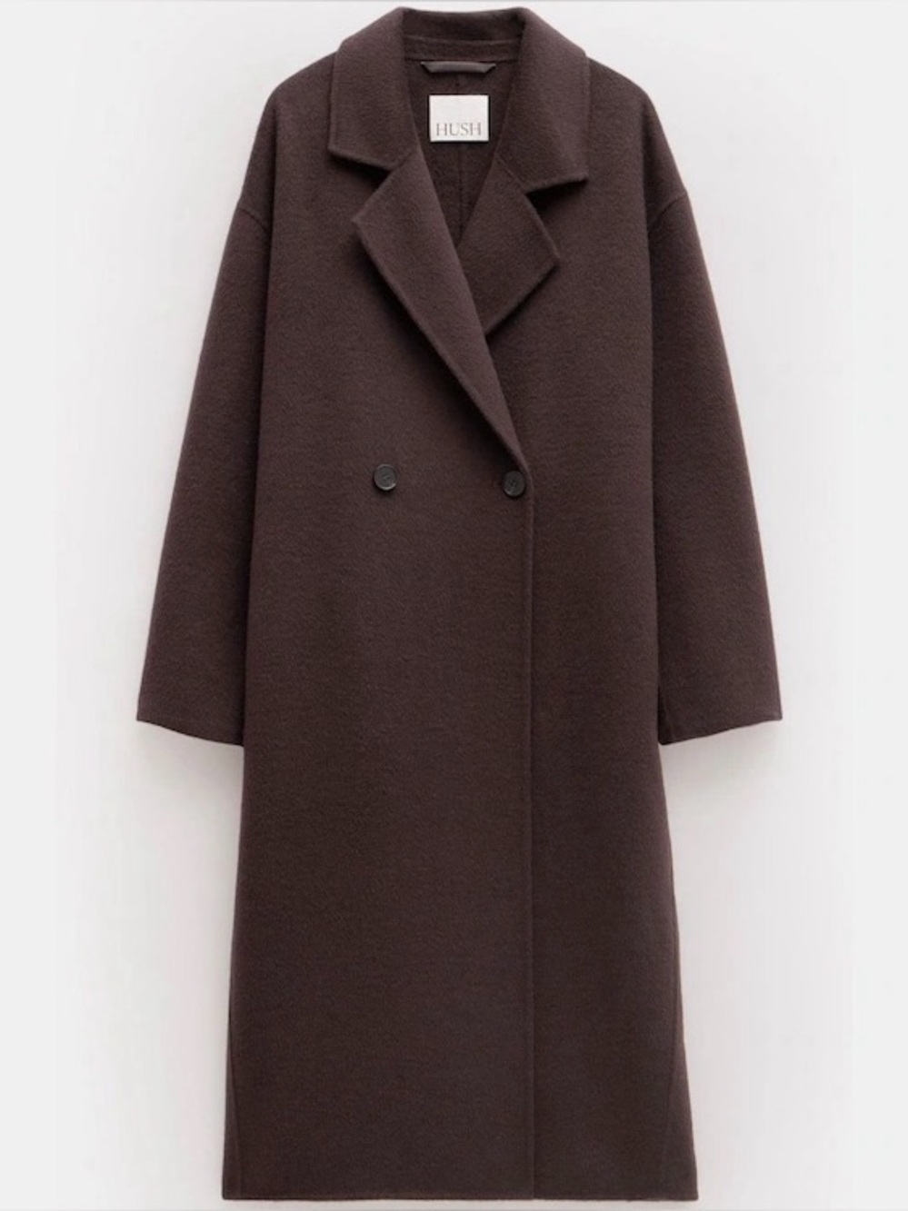 Hush Pure Wool Double Faced Oversized Coat